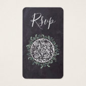 Eukalyptus Slate Wedding Website QR Code UAWG (Vorderseite)