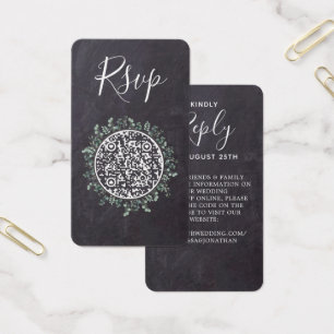Eukalyptus Slate Wedding Website QR Code UAWG