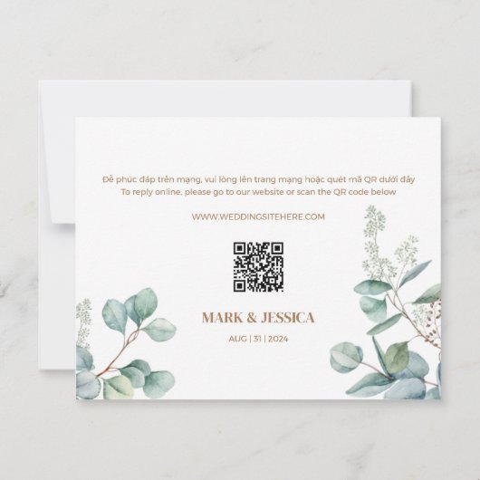 Eukalyptus Song Hy Wedding Thiep Moi (Rückseite)