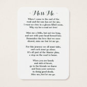 Eukalyptus-Sonnenblume Foto Beerdigungskarte (Rückseite)