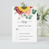 Eukalyptus-Sonnenblume Land Wasserfarbe UAWG Einladung (Stehend Vorderseite)