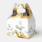 Eukalyptus-Sonnenblume-Liebe im Brautparty Bloom Geschenkschachtel (Rückseite)