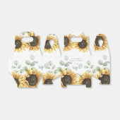 Eukalyptus-Sonnenblume-Liebe im Brautparty Bloom Geschenkschachtel (Ungefaltet)