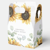 Eukalyptus-Sonnenblume-Liebe im Brautparty Bloom Geschenkschachtel (Geöffnet)