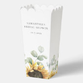 Eukalyptus-Sonnenblume-Liebe im Brautparty Bloom Geschenkschachtel (Rückseite)