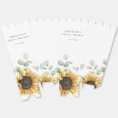 Eukalyptus-Sonnenblume-Liebe im Brautparty Bloom Geschenkschachtel (Ungeklappt)