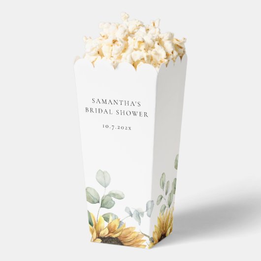 Eukalyptus-Sonnenblume-Liebe im Brautparty Bloom Geschenkschachtel (Geplatzt)