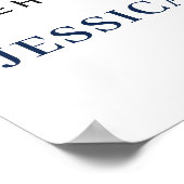 Eukalyptus-Sonnenblume PROBE DINNER Begrüßungszeic Poster (Ecke)