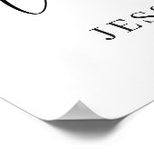 Eukalyptus-Sonnenblume PROBE DINNER Begrüßungszeic Poster (Ecke)