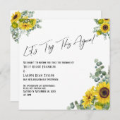 Eukalyptus Sonnenblume Probieren wir diese Karte n (Vorne/Hinten)