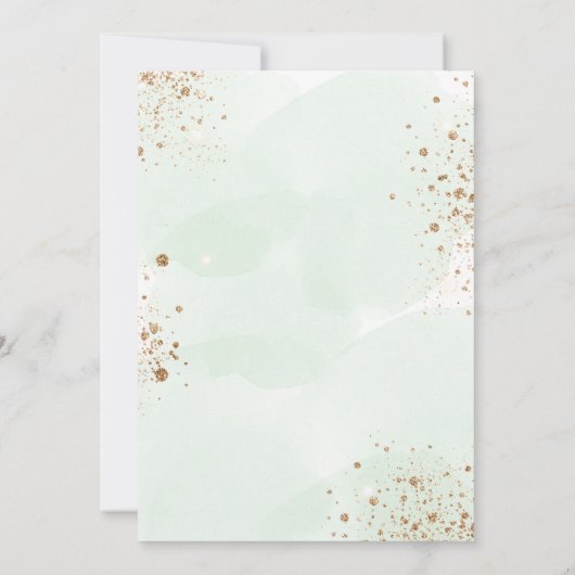 Eukalyptus-Sonnenblume Rustikale Hochzeit Einladung (Rückseite)