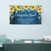 Eukalyptus-Sonnenblume Rustikaler Abschluss Gradua Banner (Messeveranstaltung)