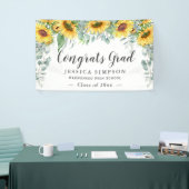 Eukalyptus-Sonnenblume Rustikaler Abschluss Gradua Banner (Messeveranstaltung)