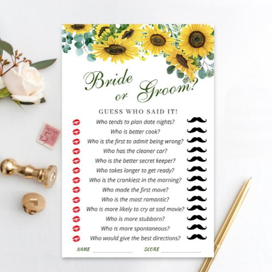 Eukalyptus-Sonnenblume Wasserfarben-Brautparty