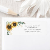 Eukalyptus-Sonnenblumen Blätter Rücksendeadresse (Insitu)