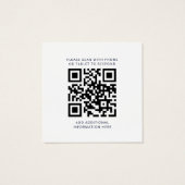 Eukalyptus-Sonnenblumen-Hochzeits-QR-Code-RSVP-Kar (Rückseite)