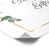 Eukalyptus-Sonnenblumenkrebs - Zeichen für rustika Poster (Ecke)