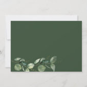 Eukalyptus Sonogram Baby Reveal Schwangerschaft Ankündigung (Rückseite)