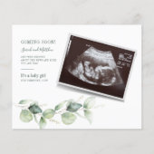 Eukalyptus Sonogram Pregnancy Ankündigung (Vorderseite)