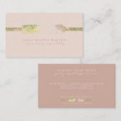 Eukalyptus spatula rustikale Rötung pink Visitenkarte (Vorne/Hinten)