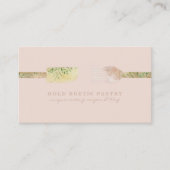 Eukalyptus spatula rustikale Rötung pink Visitenkarte (Vorderseite)