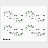 Eukalyptus Spread-Liebe nicht Germs Hand Sanitizer Rechteckiger Aufkleber (Blatt)