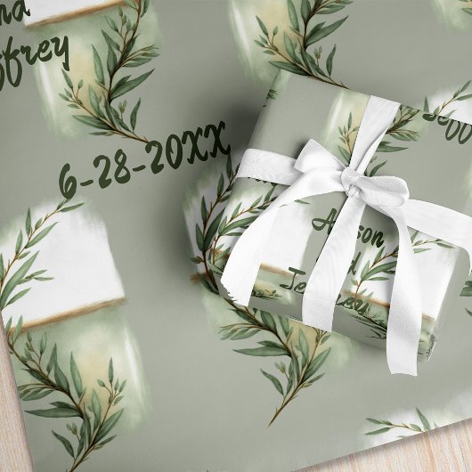 Eukalyptus Sprig Personalisiert Geschenkpapier