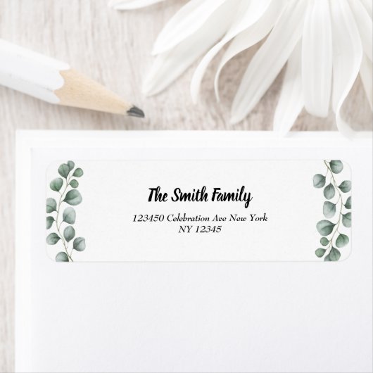 Eukalyptus Spring Summer Return Address Label (Insitu)