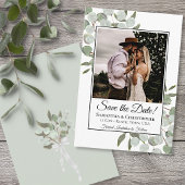 Eukalyptus Square Foto Wedding Save The Date