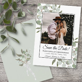 Eukalyptus Square Foto Wedding Save The Date