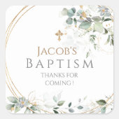 Eukalyptus Square Sticker (Vorderseite)