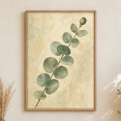 Eukalyptus-Stamm-Studie Wasserfarbenposter Poster