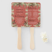 Eukalyptus Starfish Herbst Terrakotta Fächer (Vorne und Hinten)