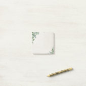 Eukalyptus stellt post-it klebezettel (Auf Schreibtisch)