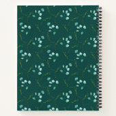 Eukalyptus Stems Rezept-Notebook Notizblock (Rückseite)