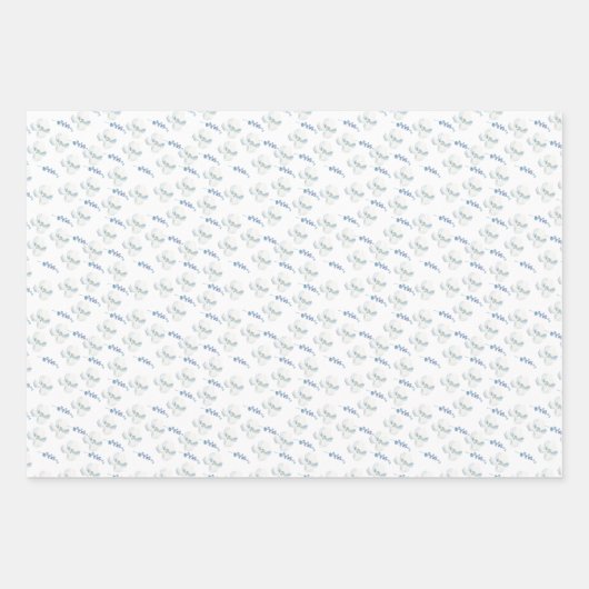 Eukalyptus-Streifen Geschenkpapier Set (Vorderseite 3)