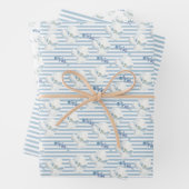 Eukalyptus-Streifen Geschenkpapier Set (Beispiel)