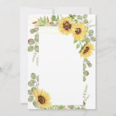 Eukalyptus string Lights-Brautparty Einladung (Rückseite)