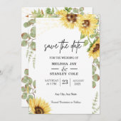 Eukalyptus string Lights Hochzeit Save The Date (Vorne/Hinten)