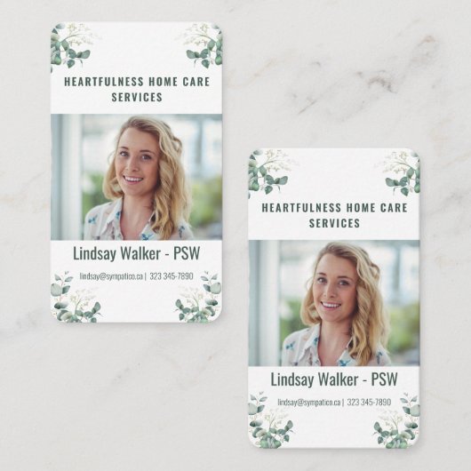 Eukalyptus Style Visitenkarte (Vorne/Hinten)