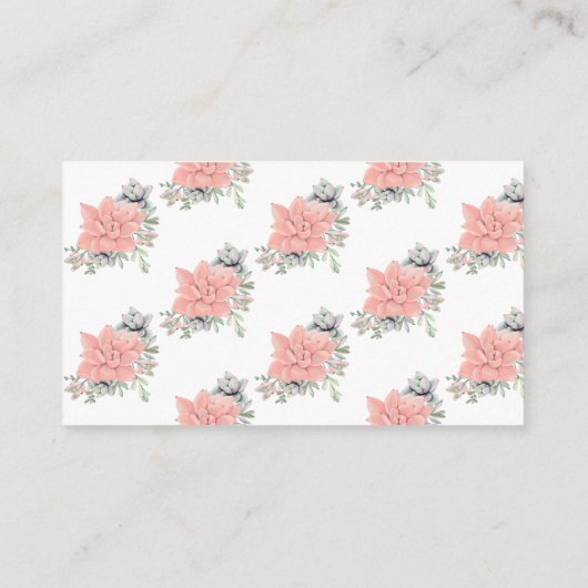 Eukalyptus Succulent Greenery Diaper Raffle Game Begleitkarte (Rückseite)