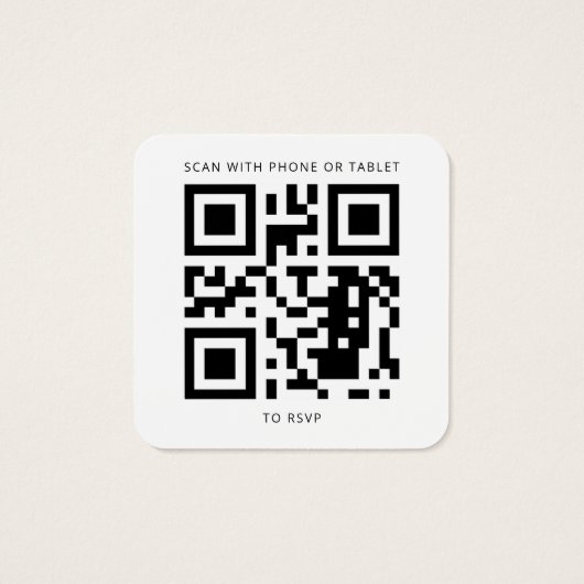 Eukalyptus succulent QR Code Wedding RSVP Card (Rückseite)