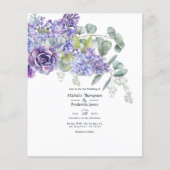 Eukalyptus succulents Wedding Flyer (Vorne)