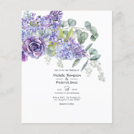 Eukalyptus succulents Wedding Flyer