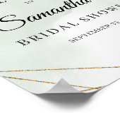 Eukalyptus succultus Brautparty Begrüßungszeichen Poster (Ecke)