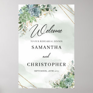 Eukalyptus succultus Herzlich willkommen im Zeiche Poster