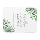 Eukalyptus Suite - Speichern Sie das Date Magnet (Horizontal)