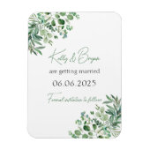 Eukalyptus Suite - Speichern Sie das Date Magnet (Vertikal)