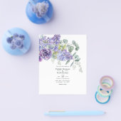 Eukalyptus-Sukkulenten-Hochzeit Flyer (Einzeln)