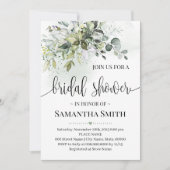 Eukalyptus sukkulentes Brautparty Einladung (Vorderseite)